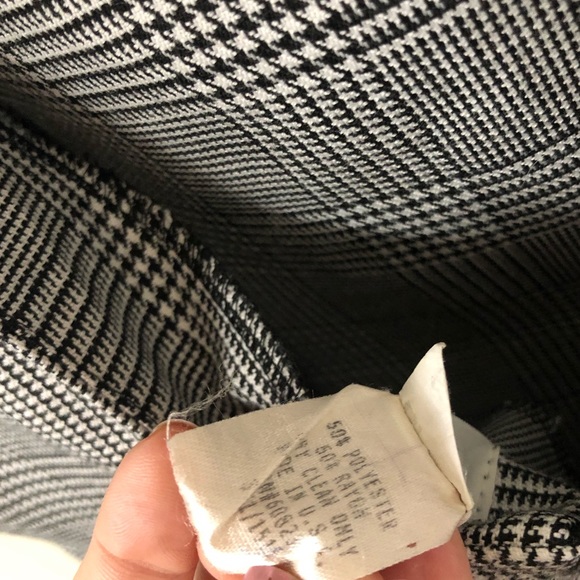 VTG Ellen Ashley houndstooth apron tie-back dress (4) - Picture 10 of 10